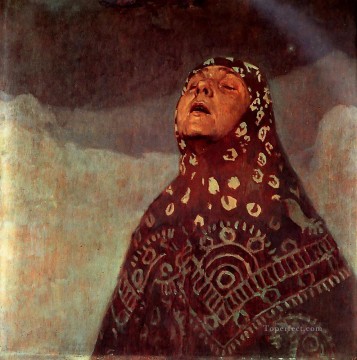 冬の夜 1920 年 チェコ アール ヌーボー アルフォンス ミュシャ Oil Paintings
